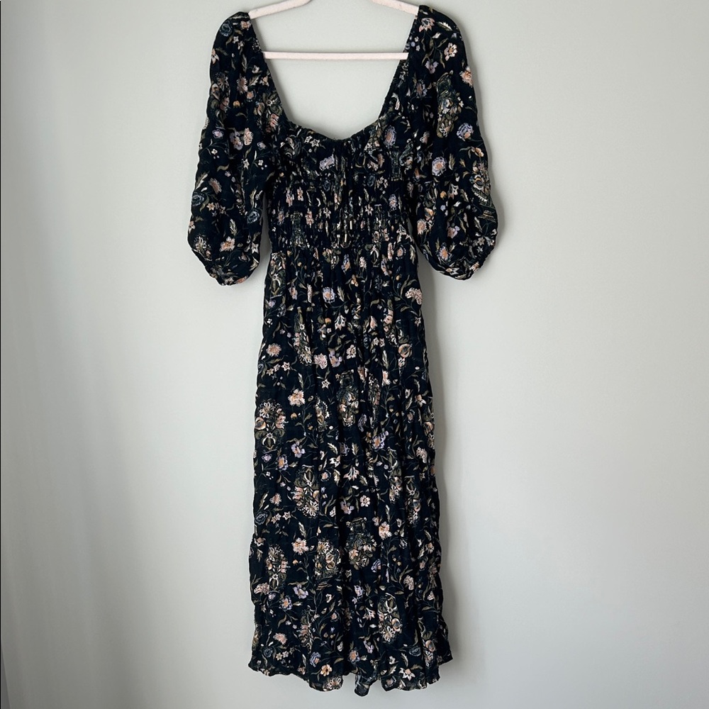 Free People Black Floral Oasis Dress